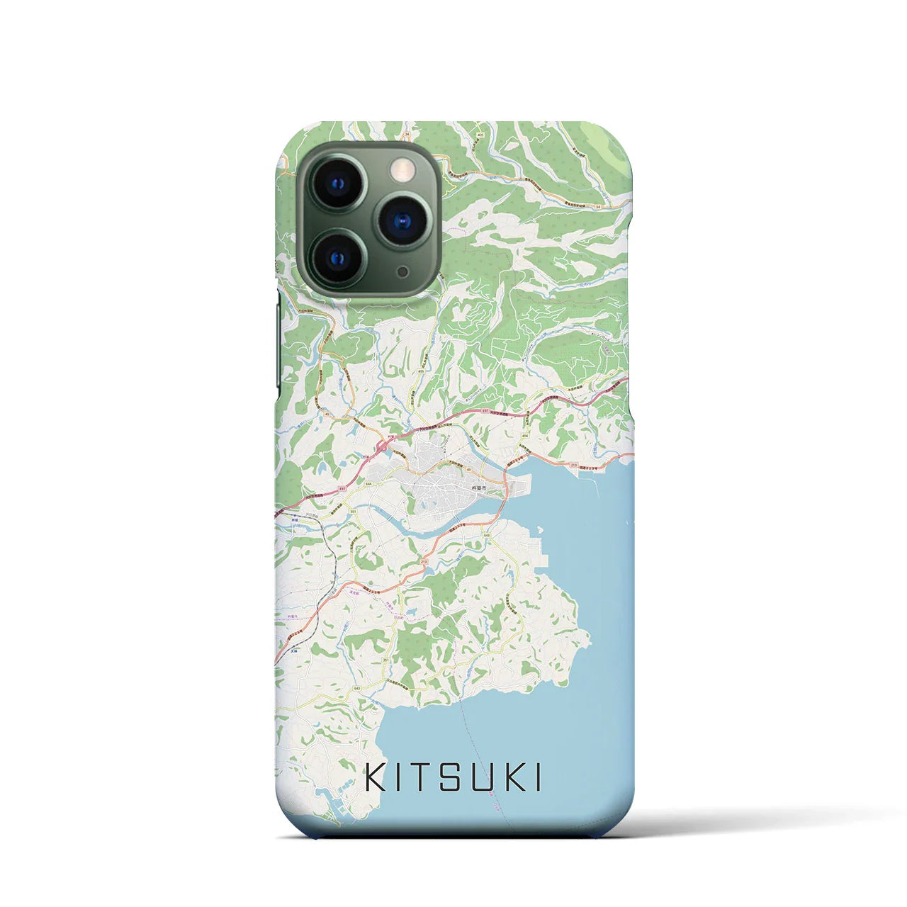 【杵築(大分県)】地図柄iPhoneケース(バックカバータイプ)
