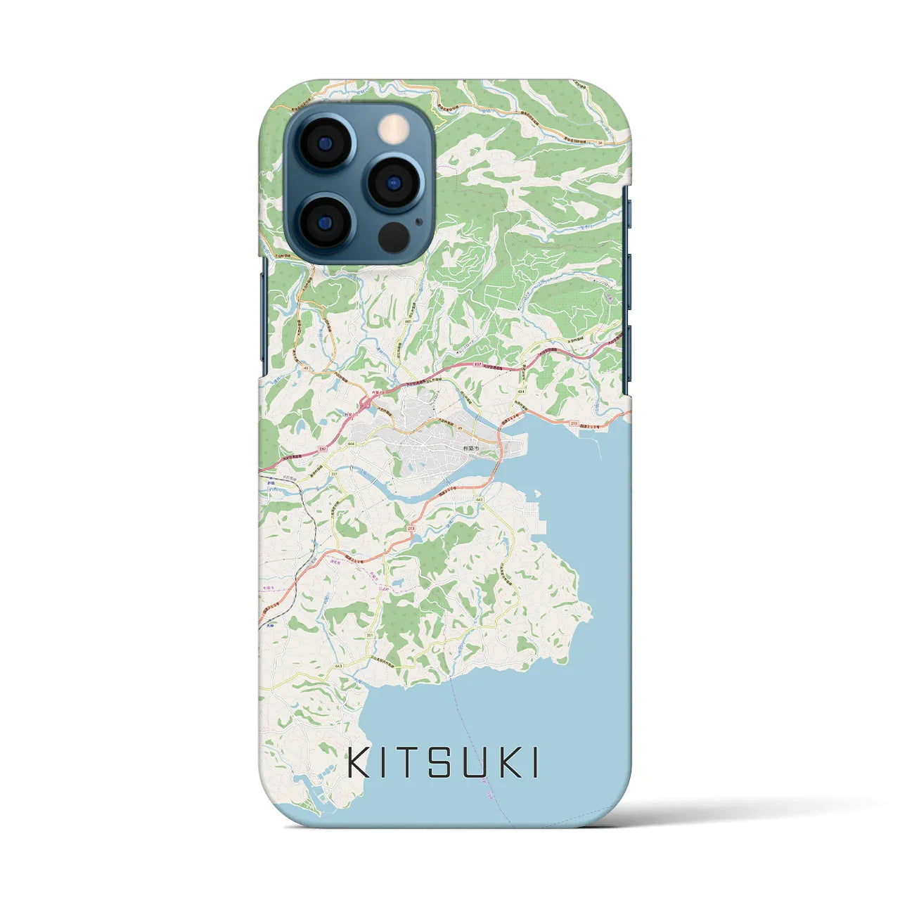 【杵築(大分県)】地図柄iPhoneケース(バックカバータイプ)
