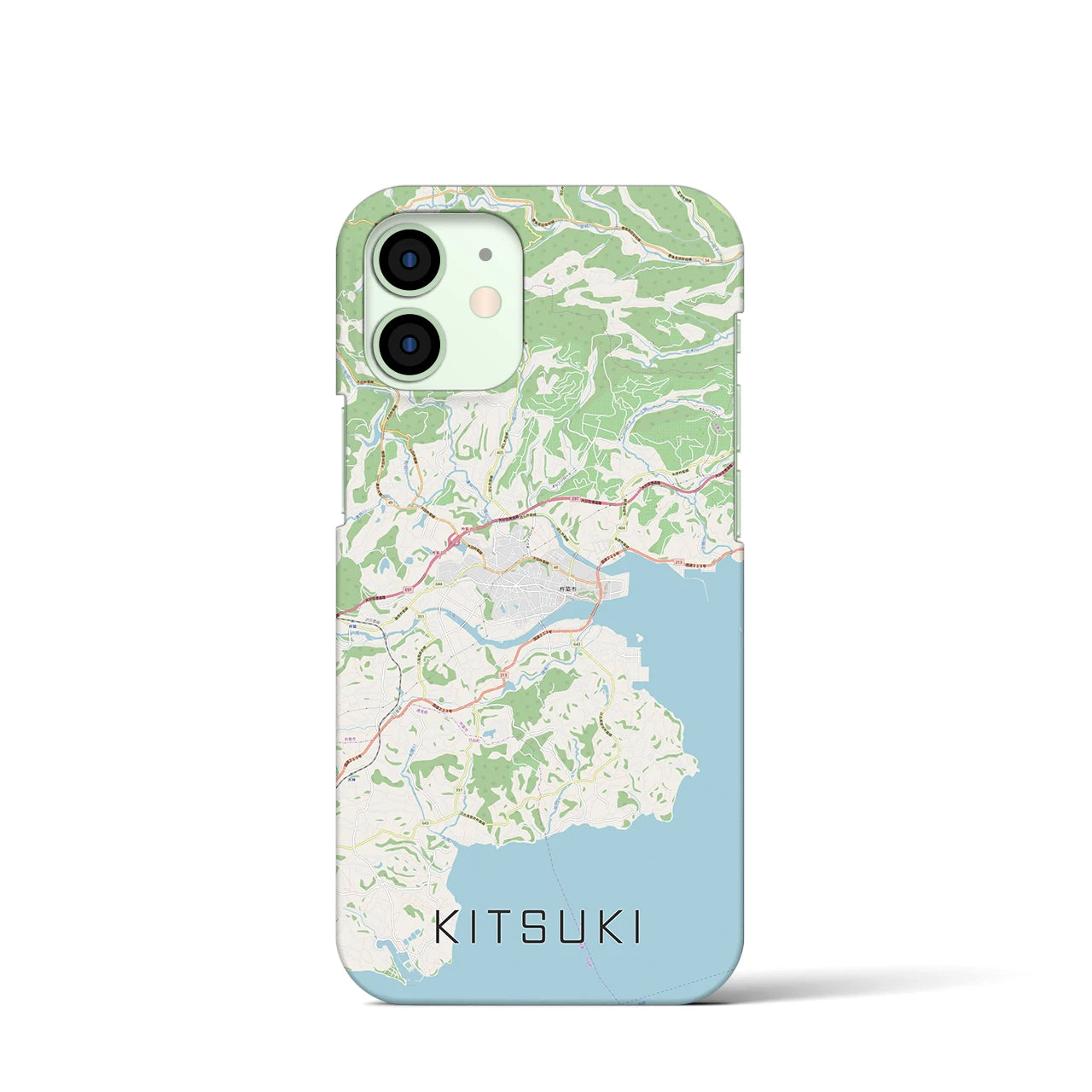 【杵築(大分県)】地図柄iPhoneケース(バックカバータイプ)