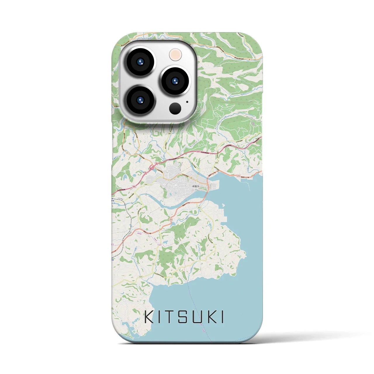【杵築(大分県)】地図柄iPhoneケース(バックカバータイプ)