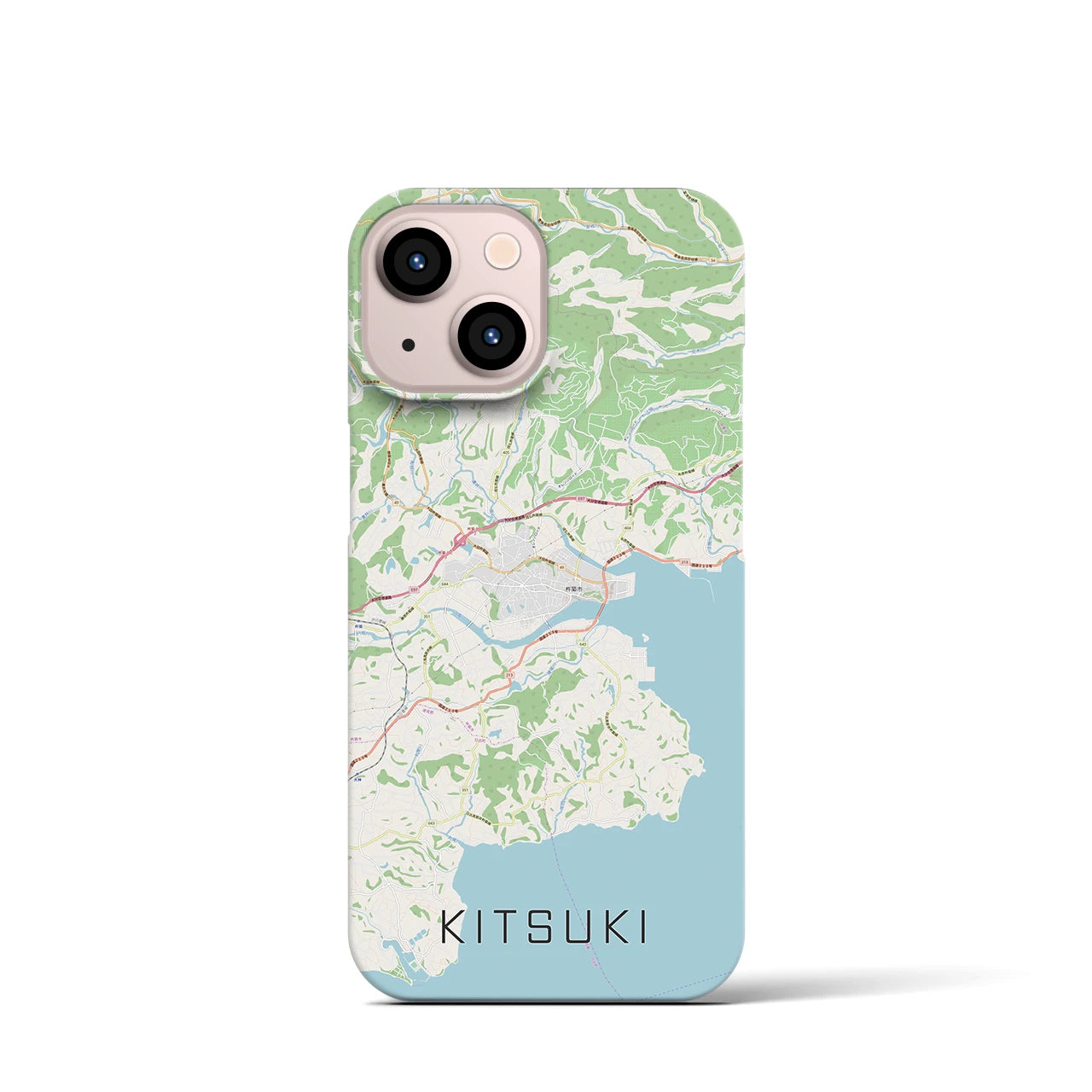 【杵築(大分県)】地図柄iPhoneケース(バックカバータイプ)