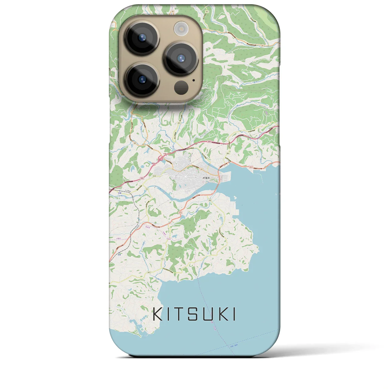 【杵築(大分県)】地図柄iPhoneケース(バックカバータイプ)