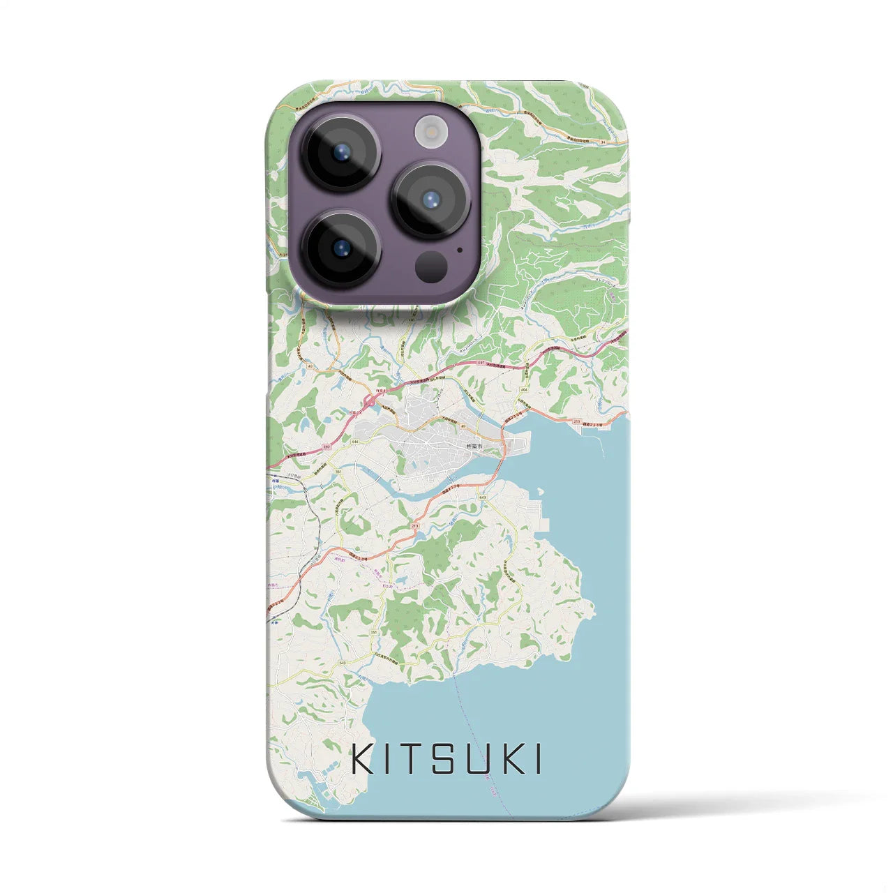 【杵築(大分県)】地図柄iPhoneケース(バックカバータイプ)