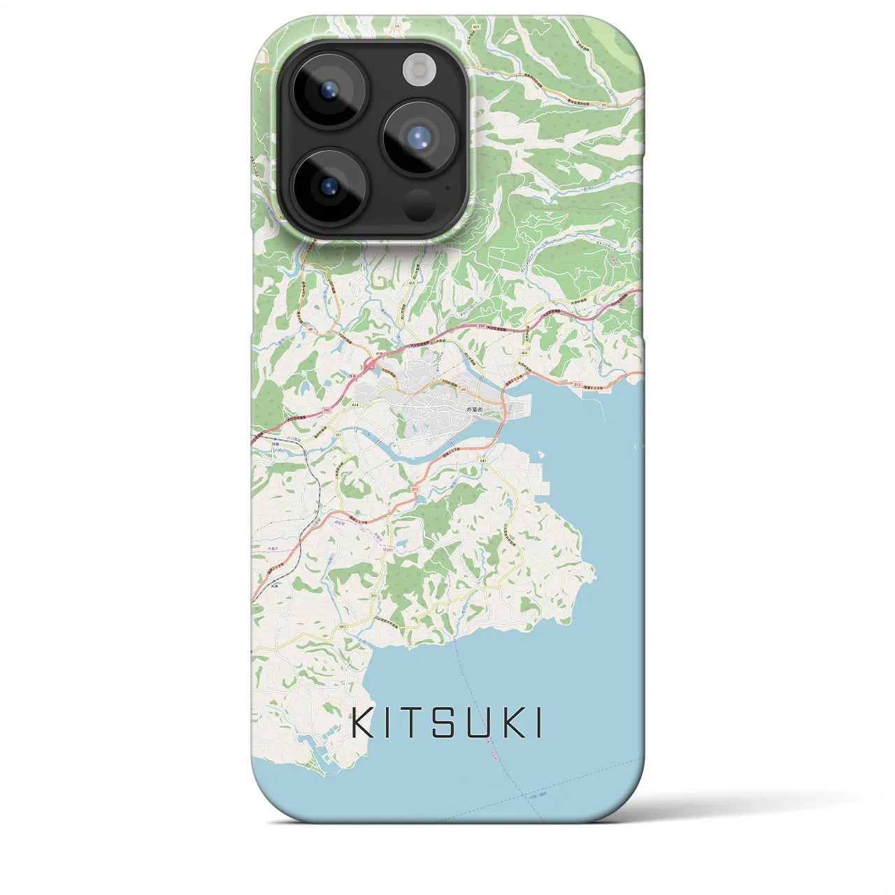 【杵築(大分県)】地図柄iPhoneケース(バックカバータイプ)