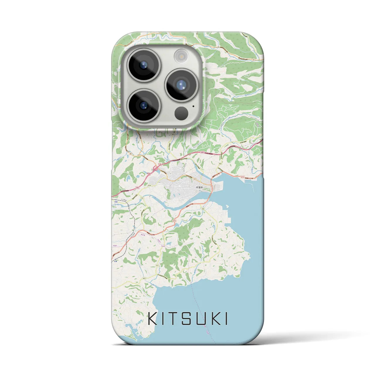 【杵築(大分県)】地図柄iPhoneケース(バックカバータイプ)