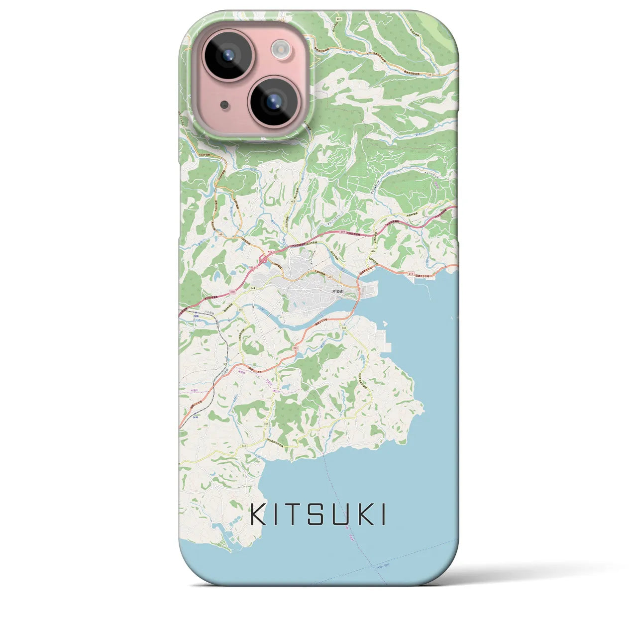 【杵築(大分県)】地図柄iPhoneケース(バックカバータイプ)