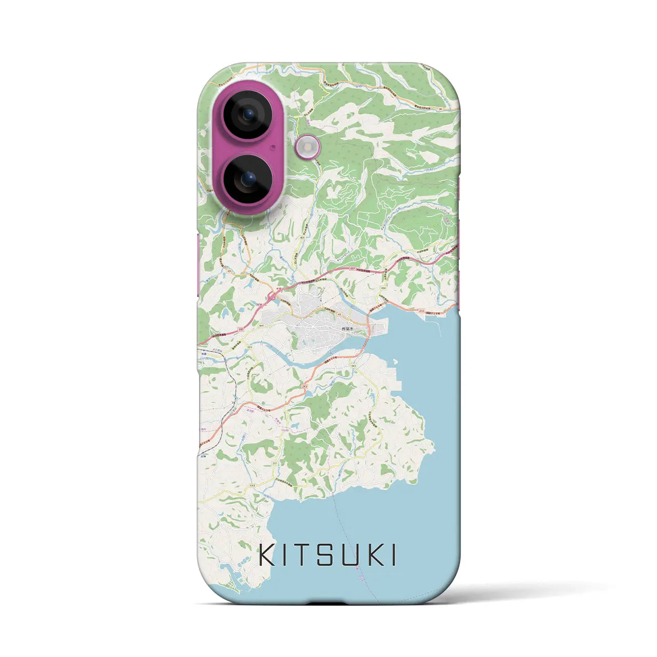 【杵築(大分県)】地図柄iPhoneケース(バックカバータイプ)