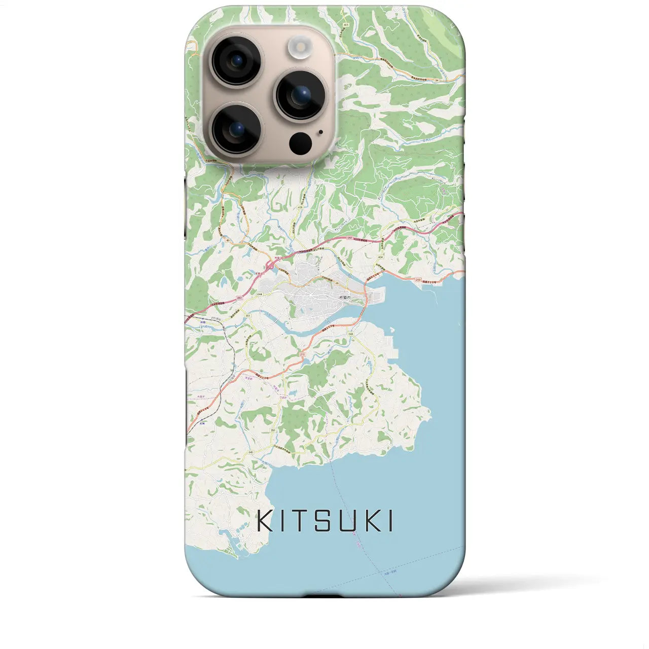 【杵築(大分県)】地図柄iPhoneケース(バックカバータイプ)