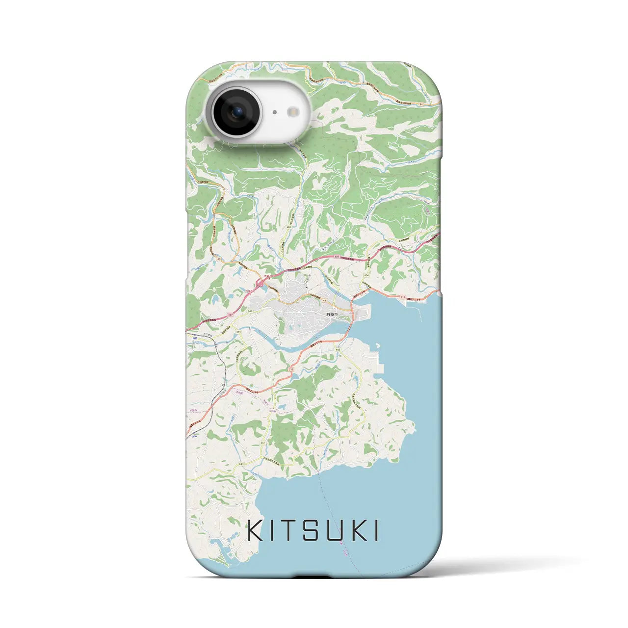 【杵築(大分県)】地図柄iPhoneケース(バックカバータイプ)