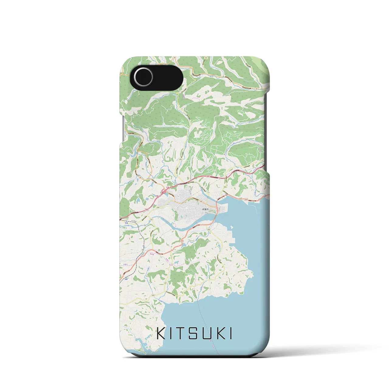 【杵築(大分県)】地図柄iPhoneケース(バックカバータイプ)