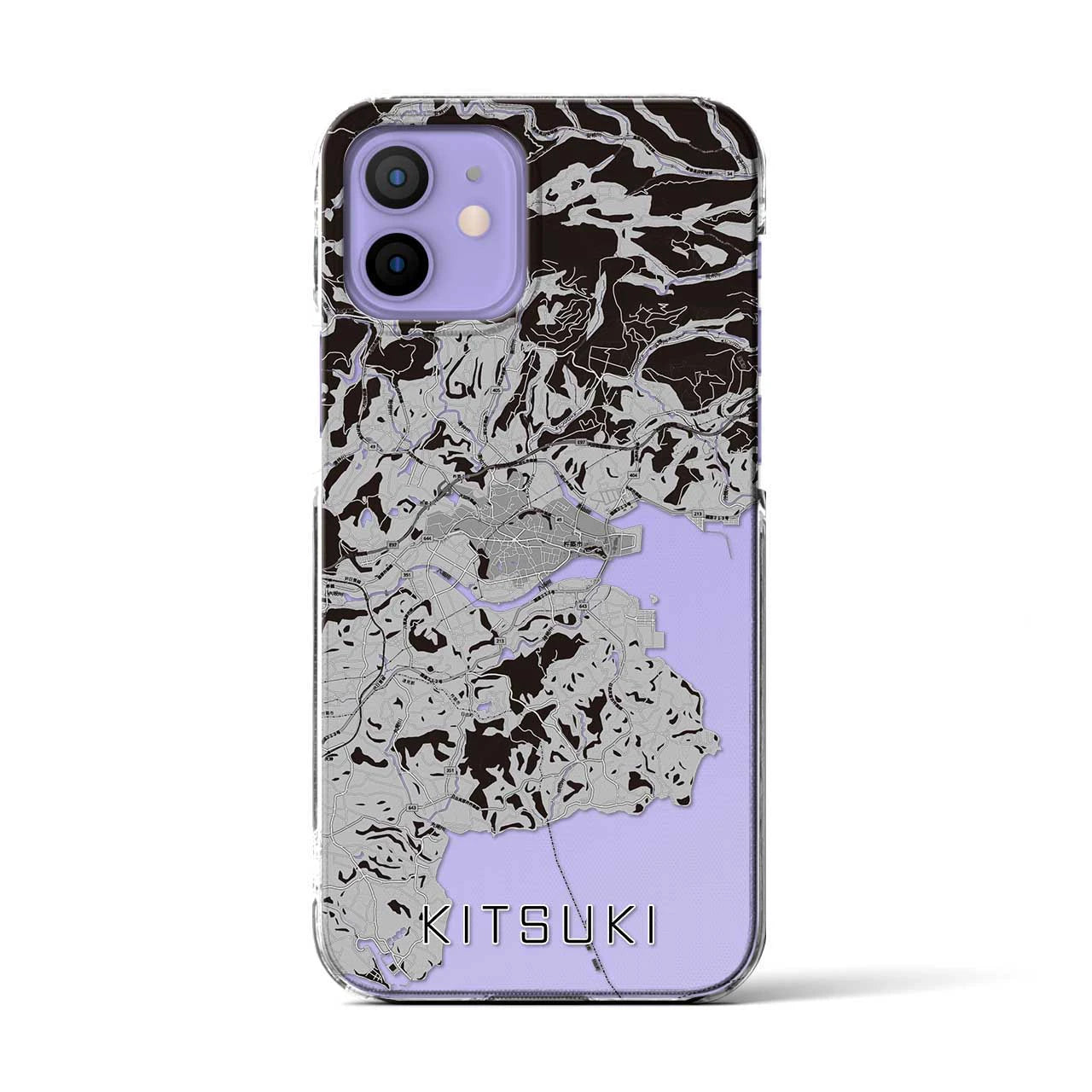 【杵築(大分県)】地図柄iPhoneケース(クリアタイプ)