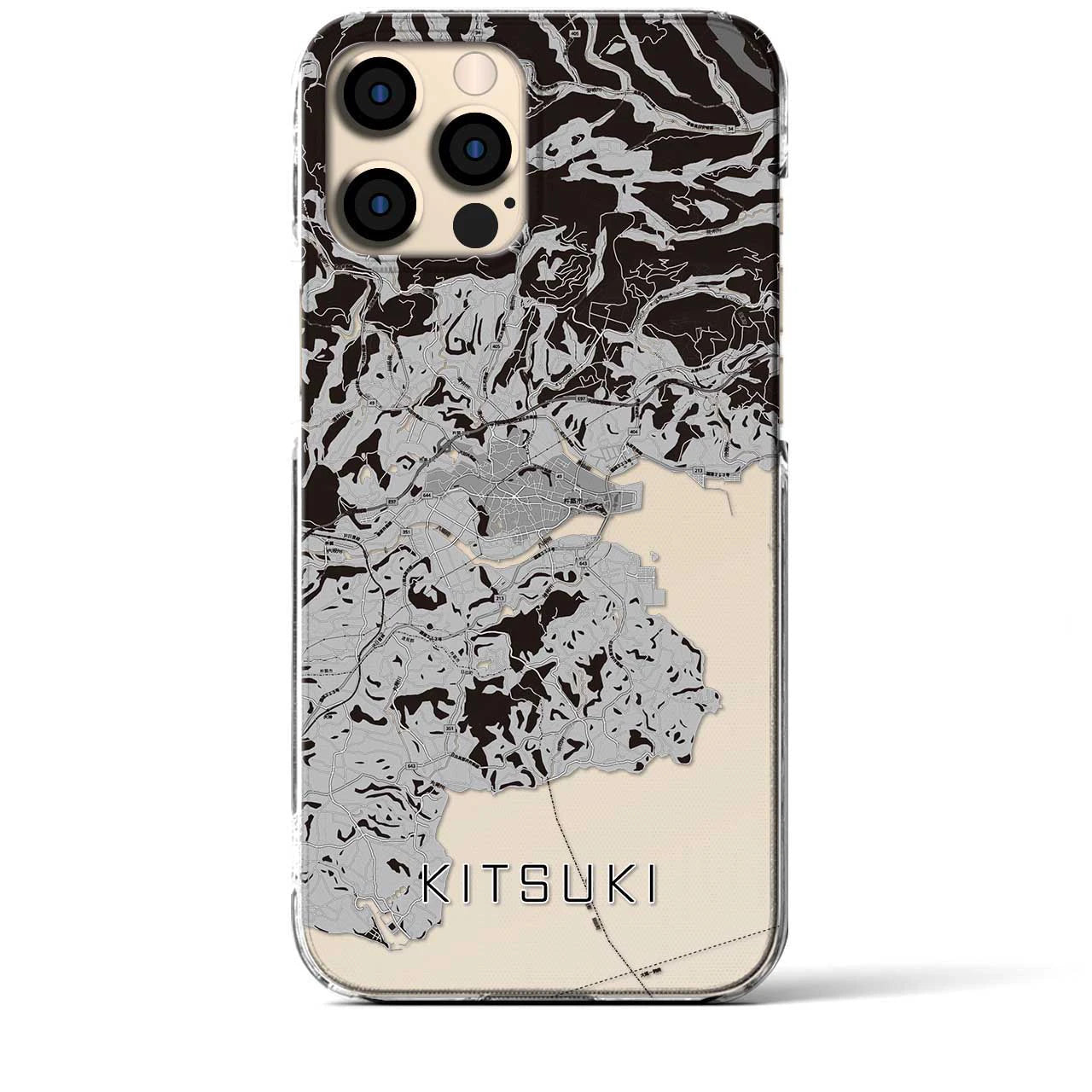 【杵築(大分県)】地図柄iPhoneケース(クリアタイプ)