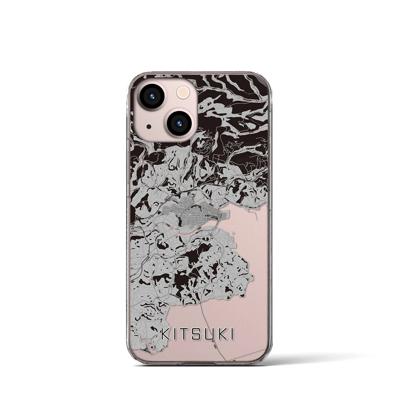 【杵築(大分県)】地図柄iPhoneケース(クリアタイプ)