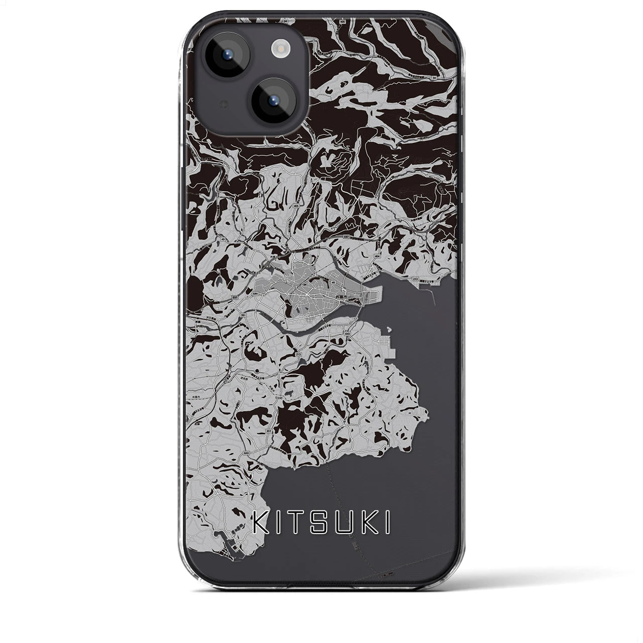 【杵築(大分県)】地図柄iPhoneケース(クリアタイプ)