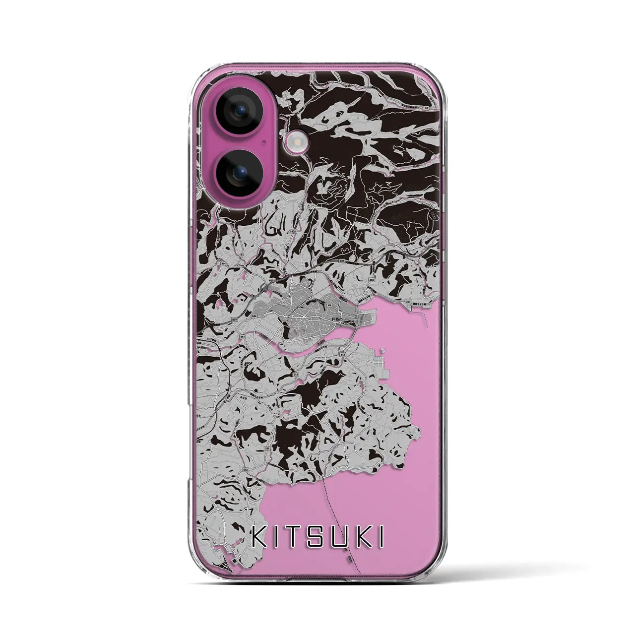 【杵築(大分県)】地図柄iPhoneケース(クリアタイプ)