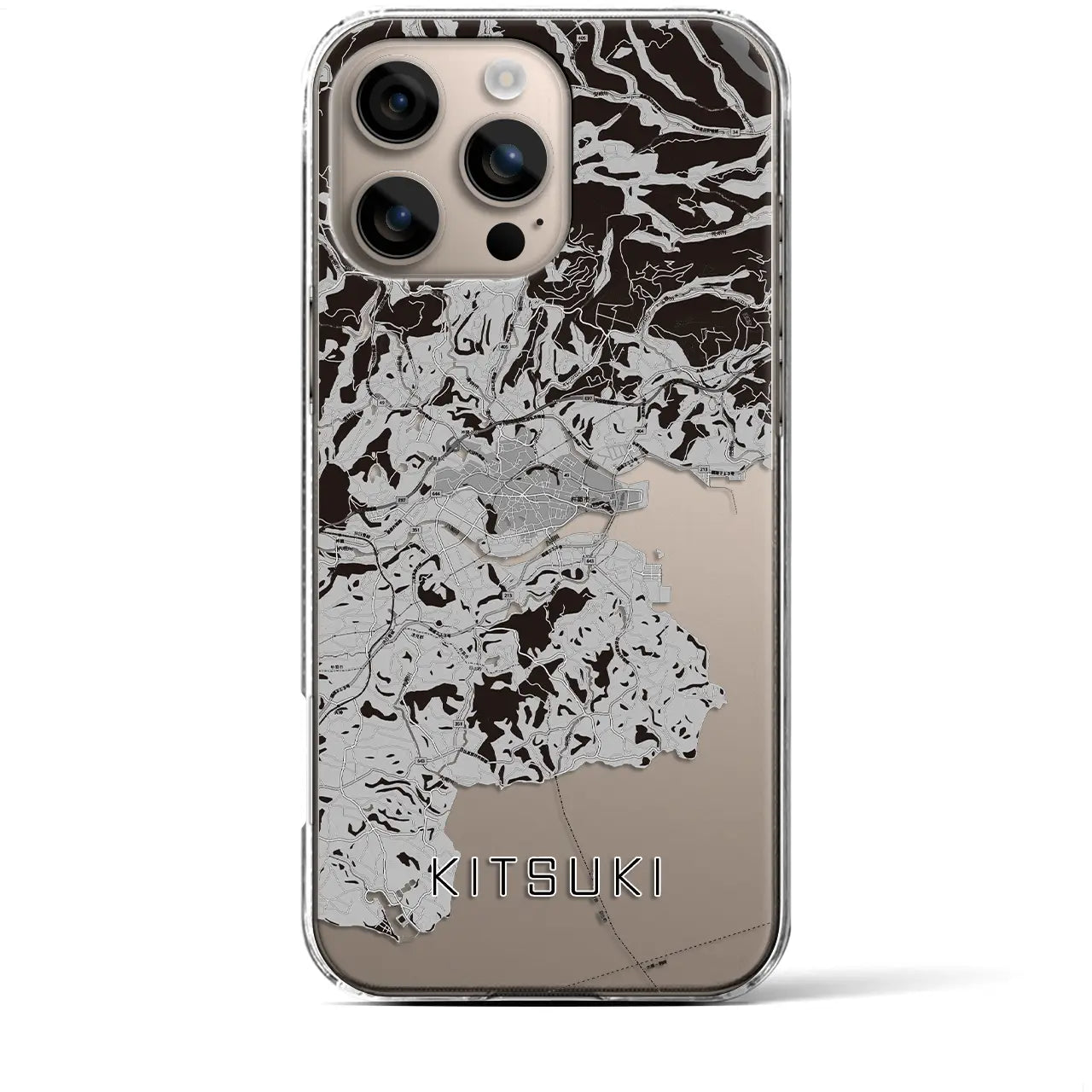 【杵築(大分県)】地図柄iPhoneケース(クリアタイプ)