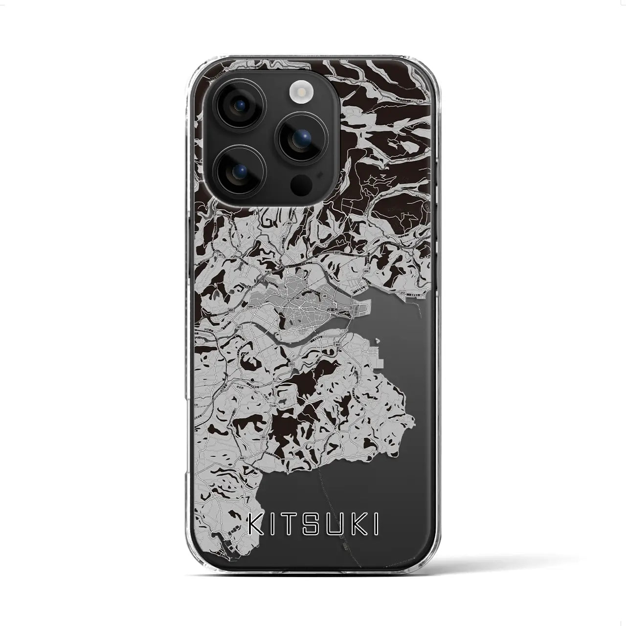 【杵築(大分県)】地図柄iPhoneケース(クリアタイプ)