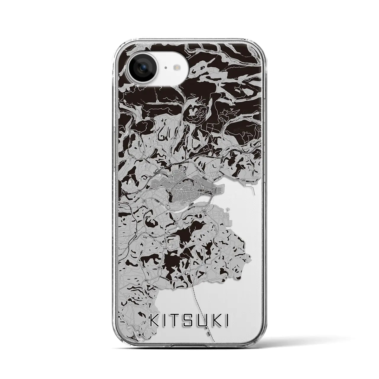 【杵築(大分県)】地図柄iPhoneケース(クリアタイプ)