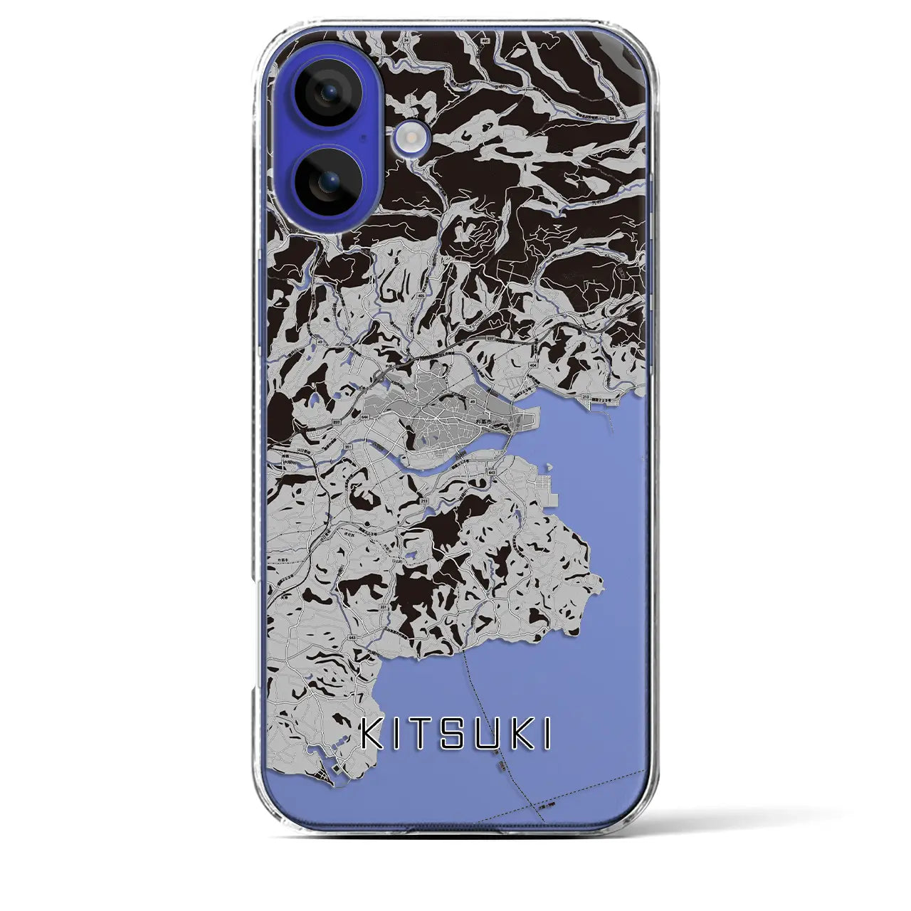 【杵築(大分県)】地図柄iPhoneケース(クリアタイプ)