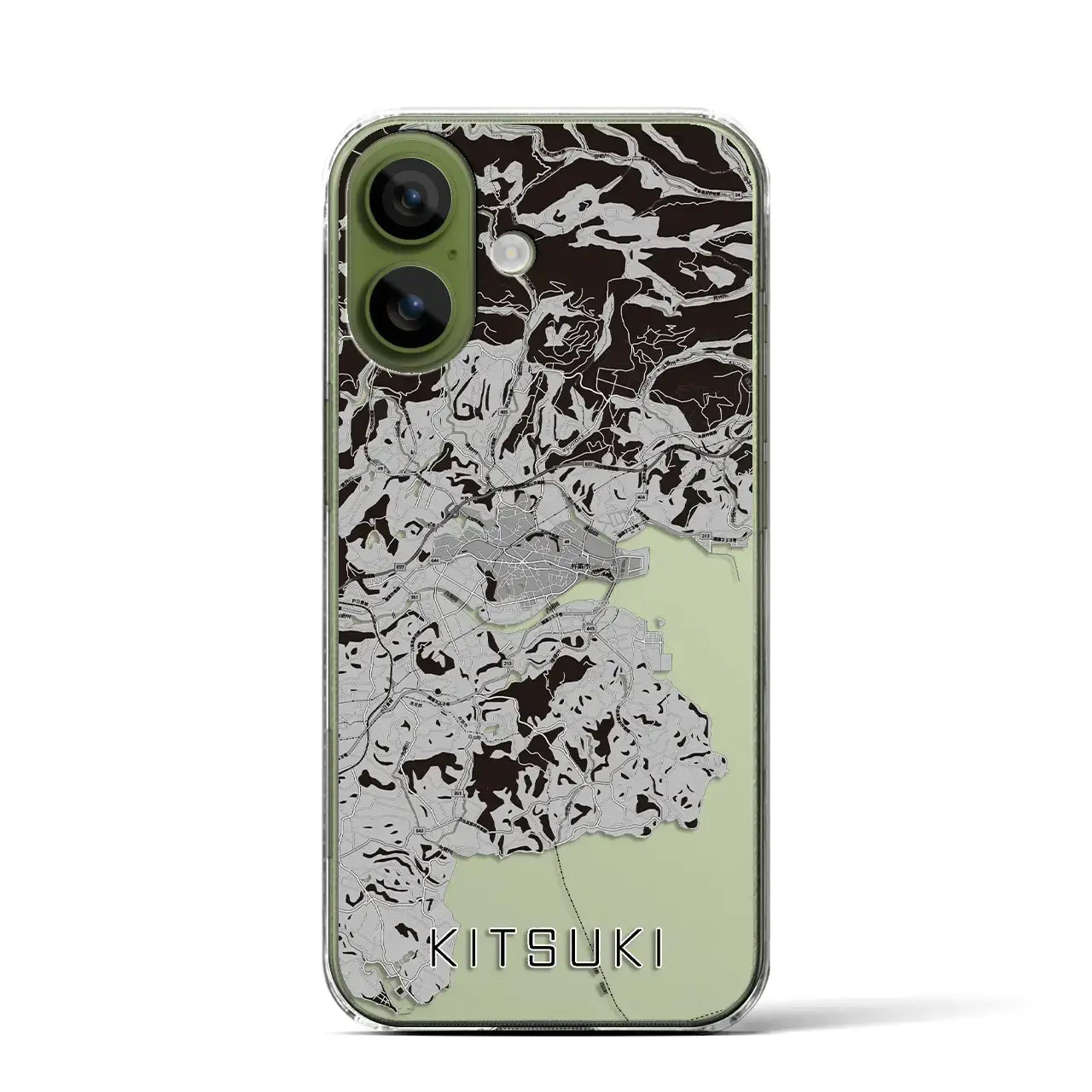 【杵築(大分県)】地図柄iPhoneケース(クリアタイプ)