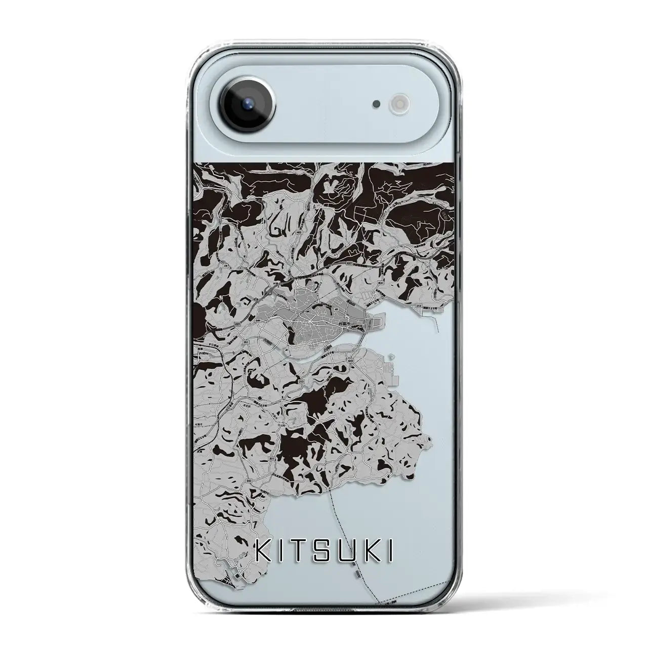 【杵築(大分県)】地図柄iPhoneケース(クリアタイプ)