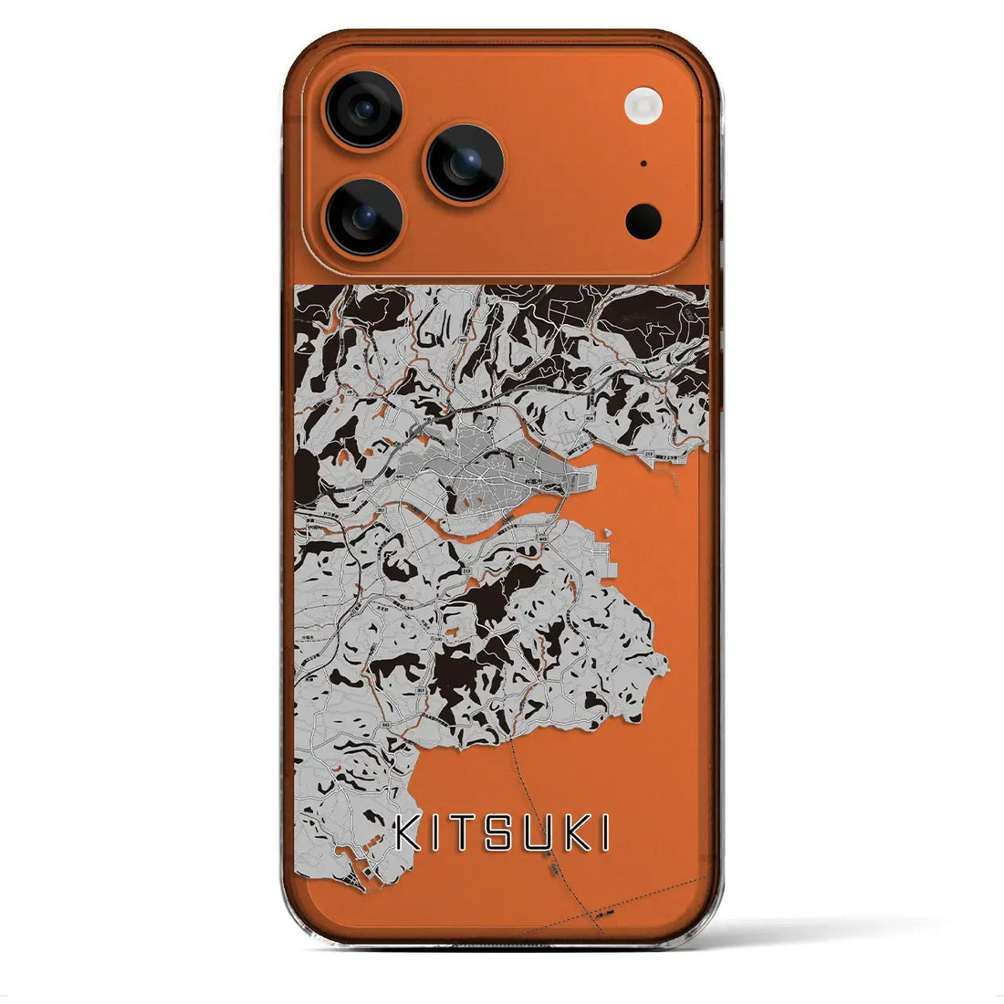 【杵築(大分県)】地図柄iPhoneケース(クリアタイプ)