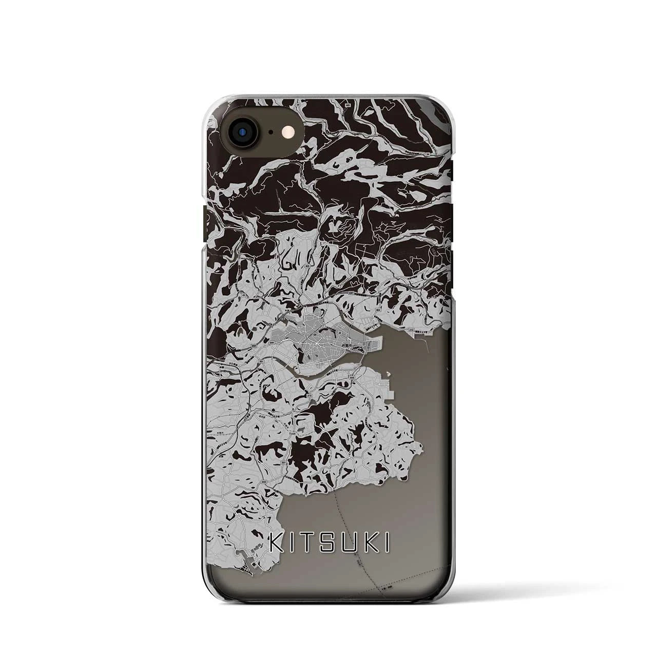 【杵築(大分県)】地図柄iPhoneケース(クリアタイプ)