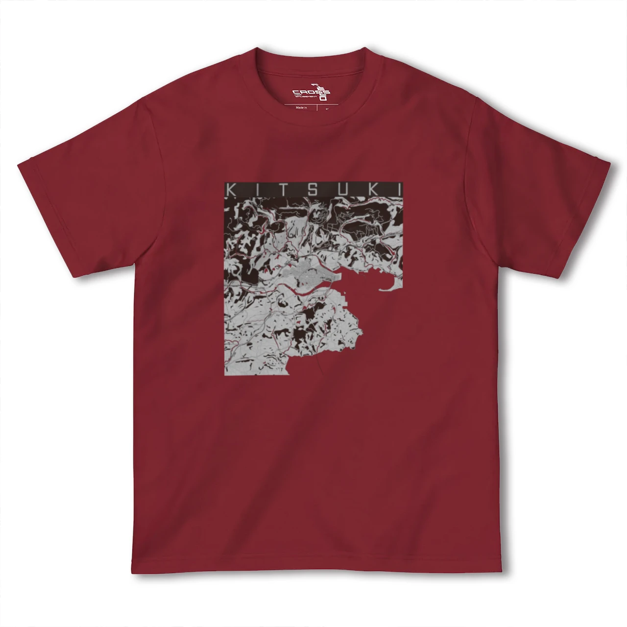 【杵築(大分県)】地図柄ヘビーウェイトTシャツ