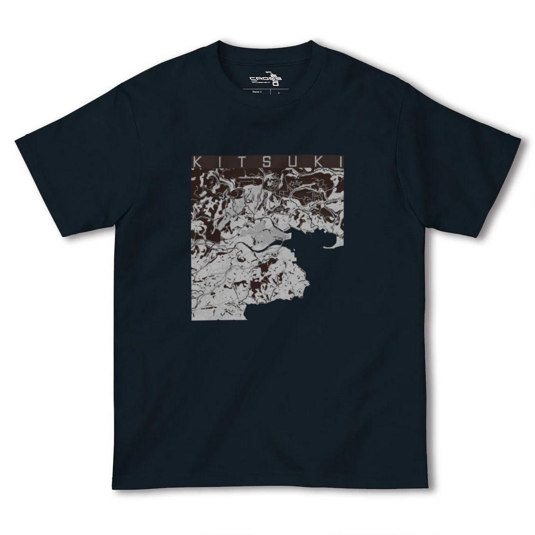 【杵築(大分県)】地図柄ヘビーウェイトTシャツ