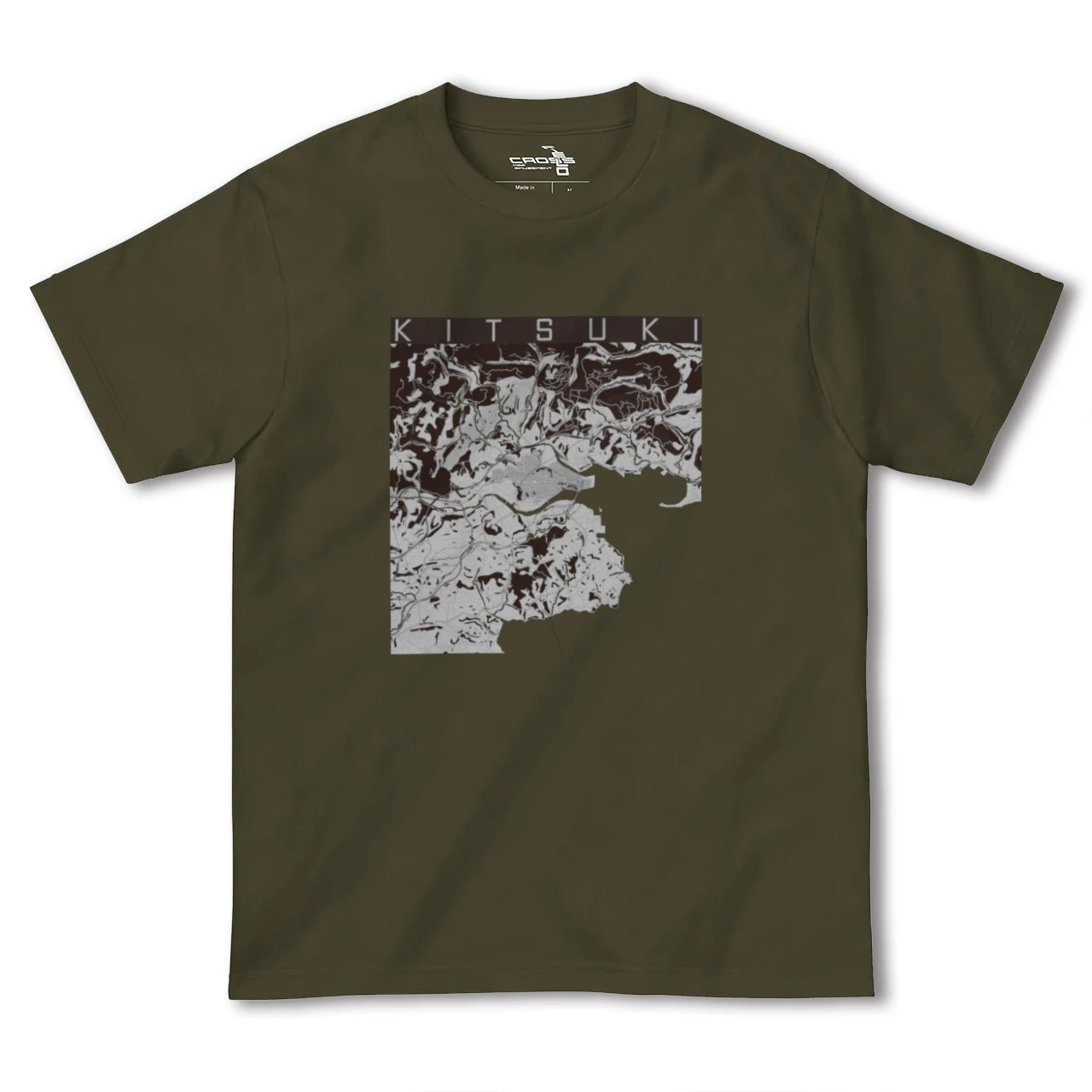 【杵築(大分県)】地図柄ヘビーウェイトTシャツ