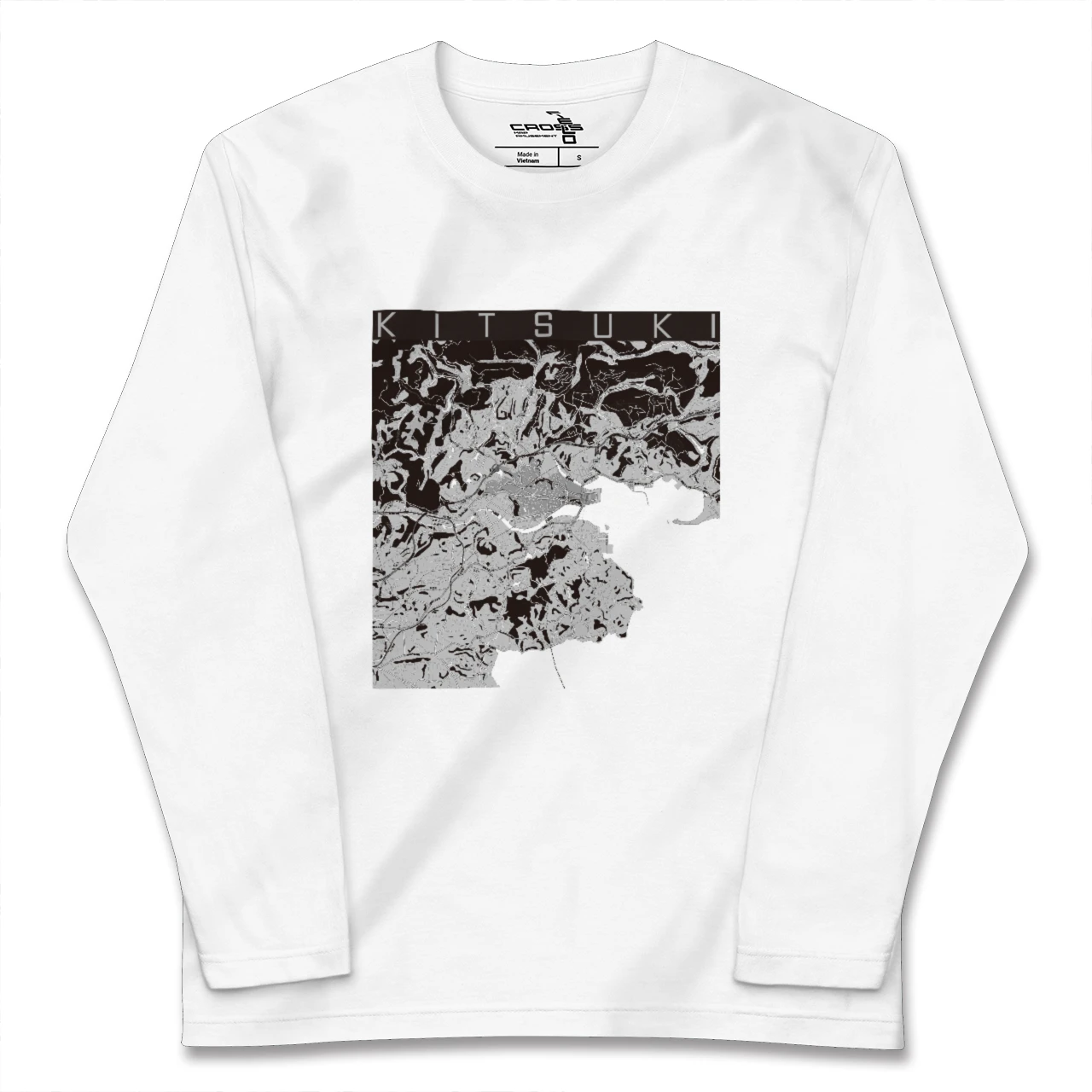 【杵築(大分県)】地図柄ロングスリーブTシャツ