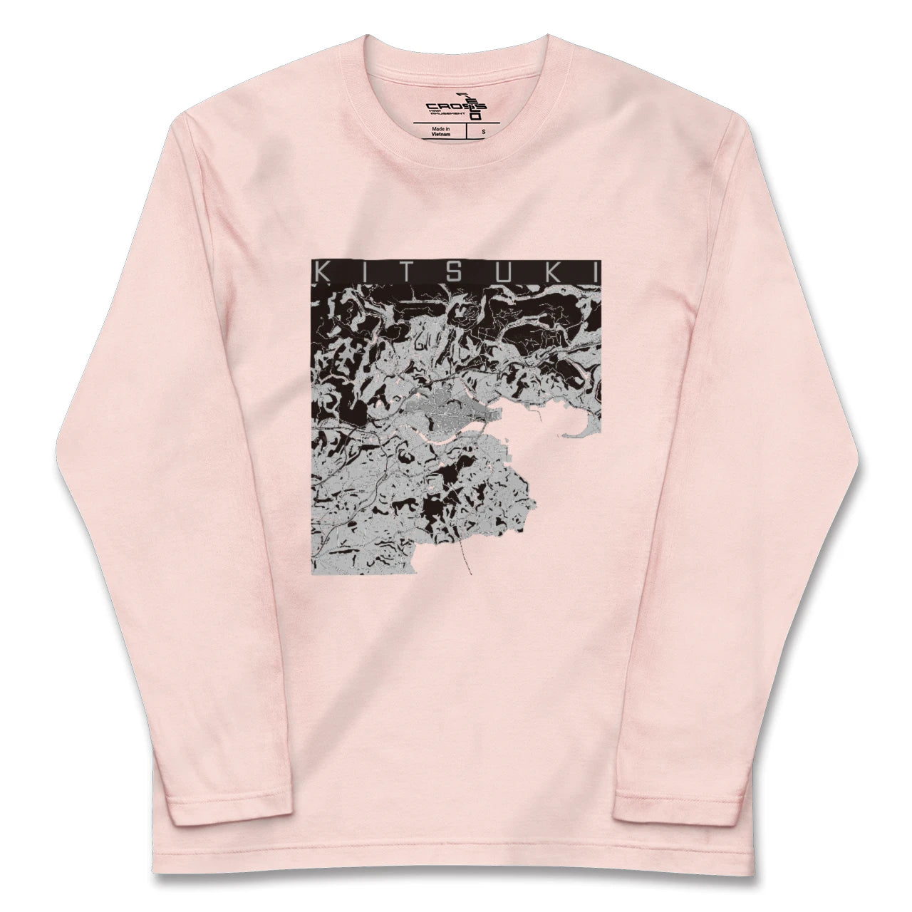 【杵築(大分県)】地図柄ロングスリーブTシャツ