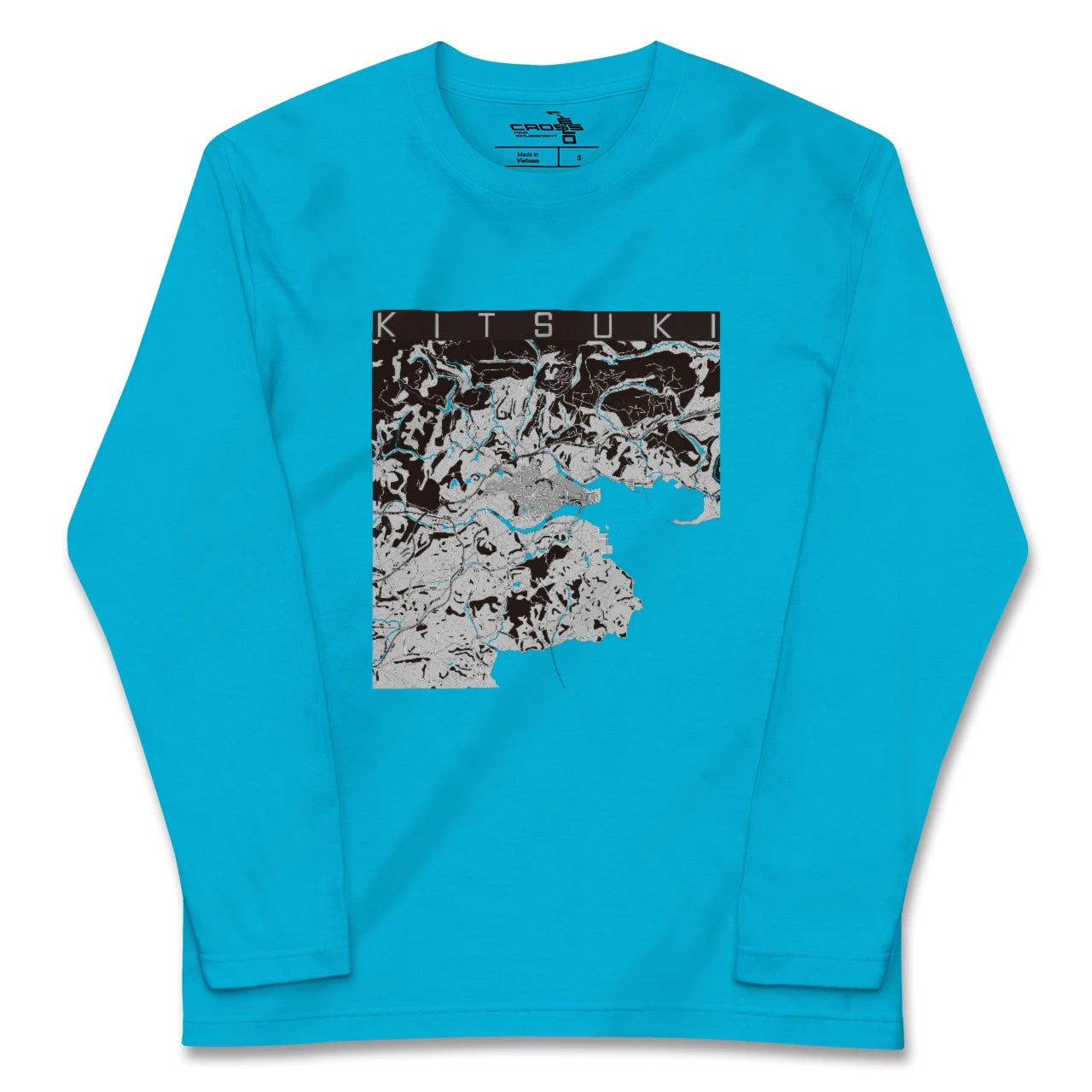 【杵築(大分県)】地図柄ロングスリーブTシャツ