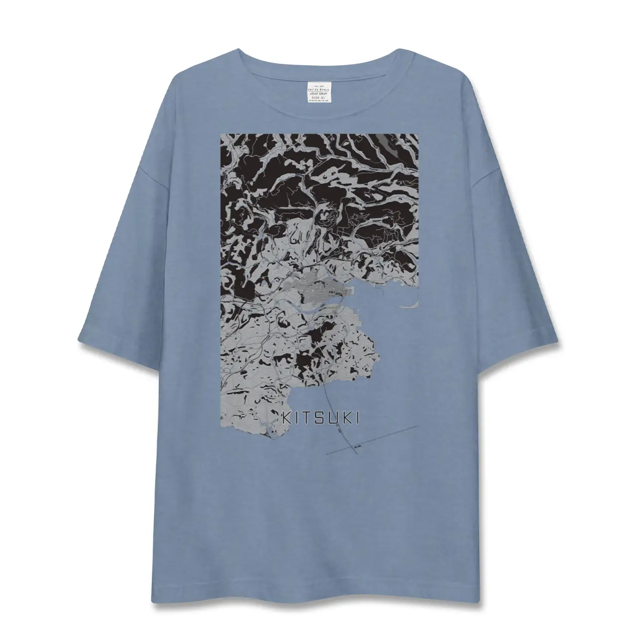 【杵築(大分県)】地図柄ビッグシルエットTシャツ