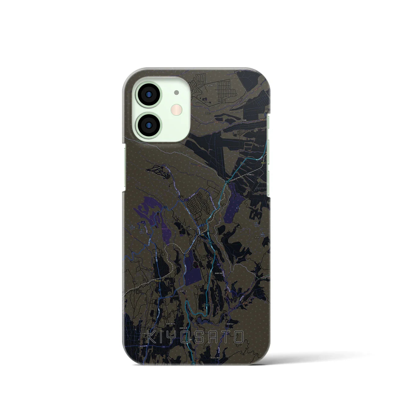 【清里(山梨県)】地図柄iPhoneケース(バックカバータイプ)