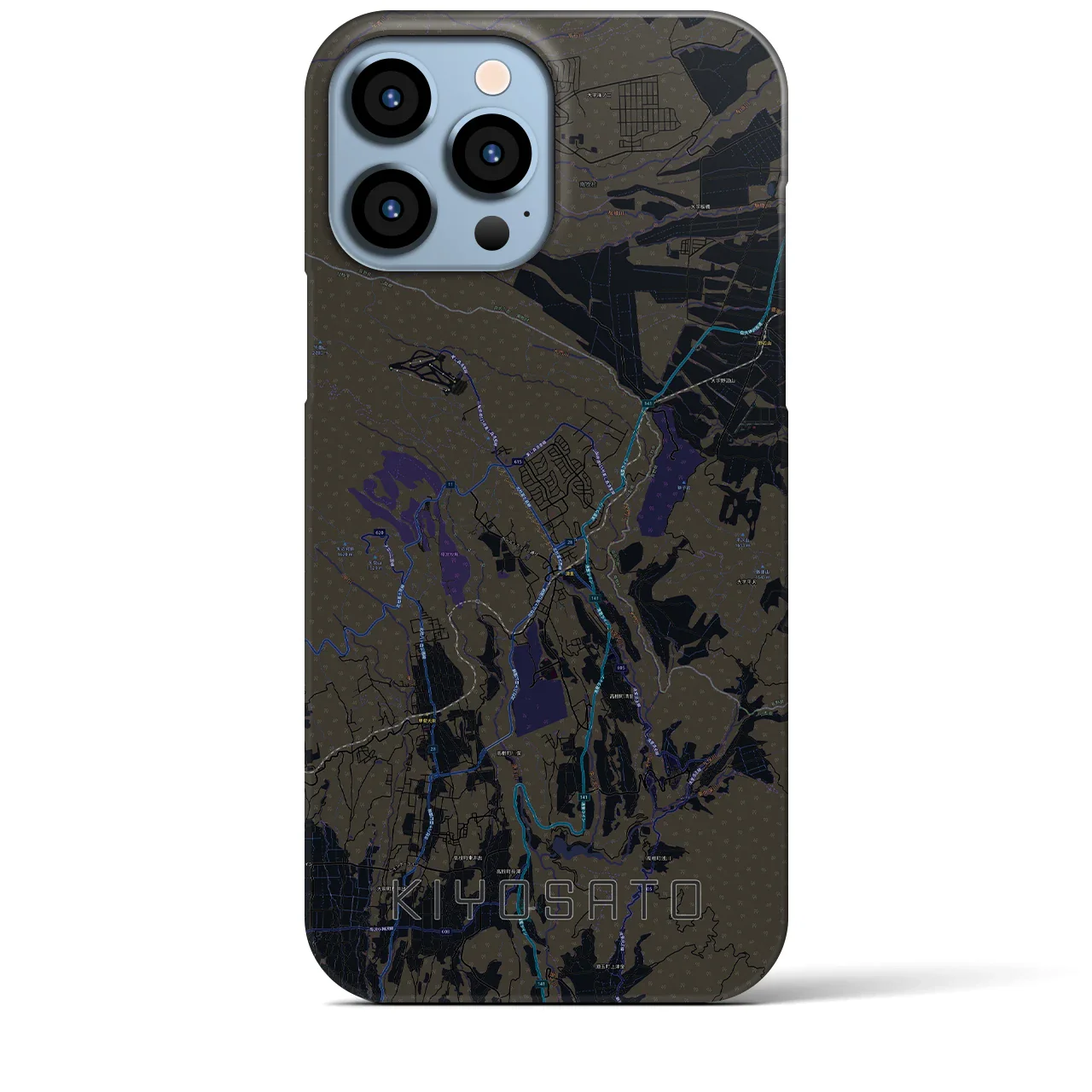 【清里(山梨県)】地図柄iPhoneケース(バックカバータイプ)
