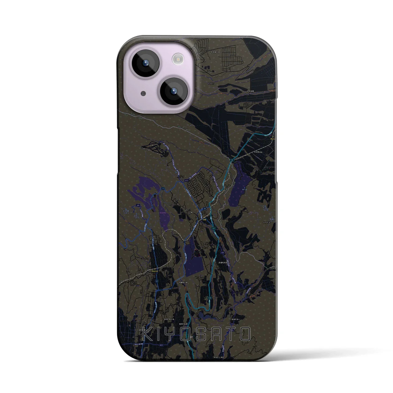 【清里(山梨県)】地図柄iPhoneケース(バックカバータイプ)