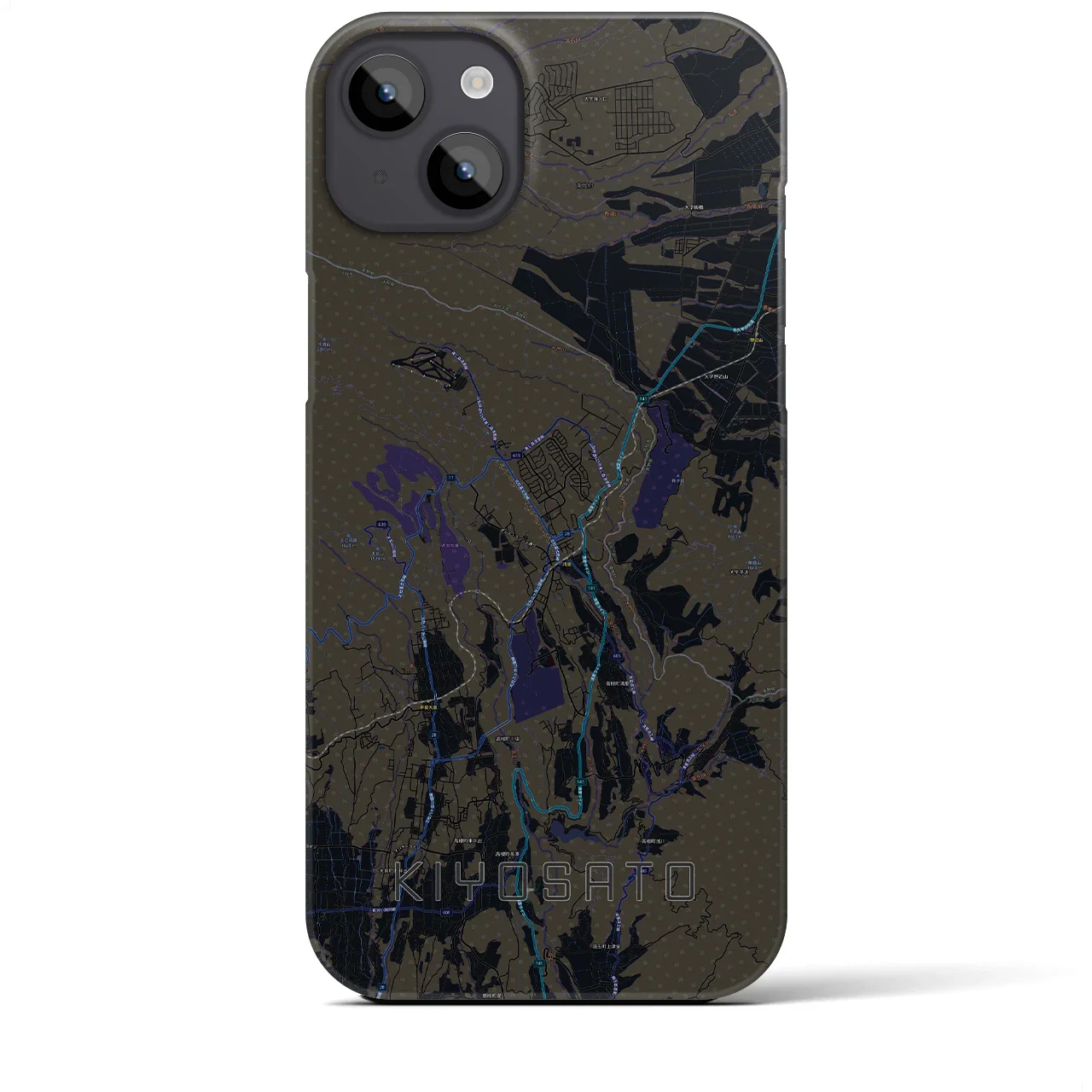 【清里(山梨県)】地図柄iPhoneケース(バックカバータイプ)