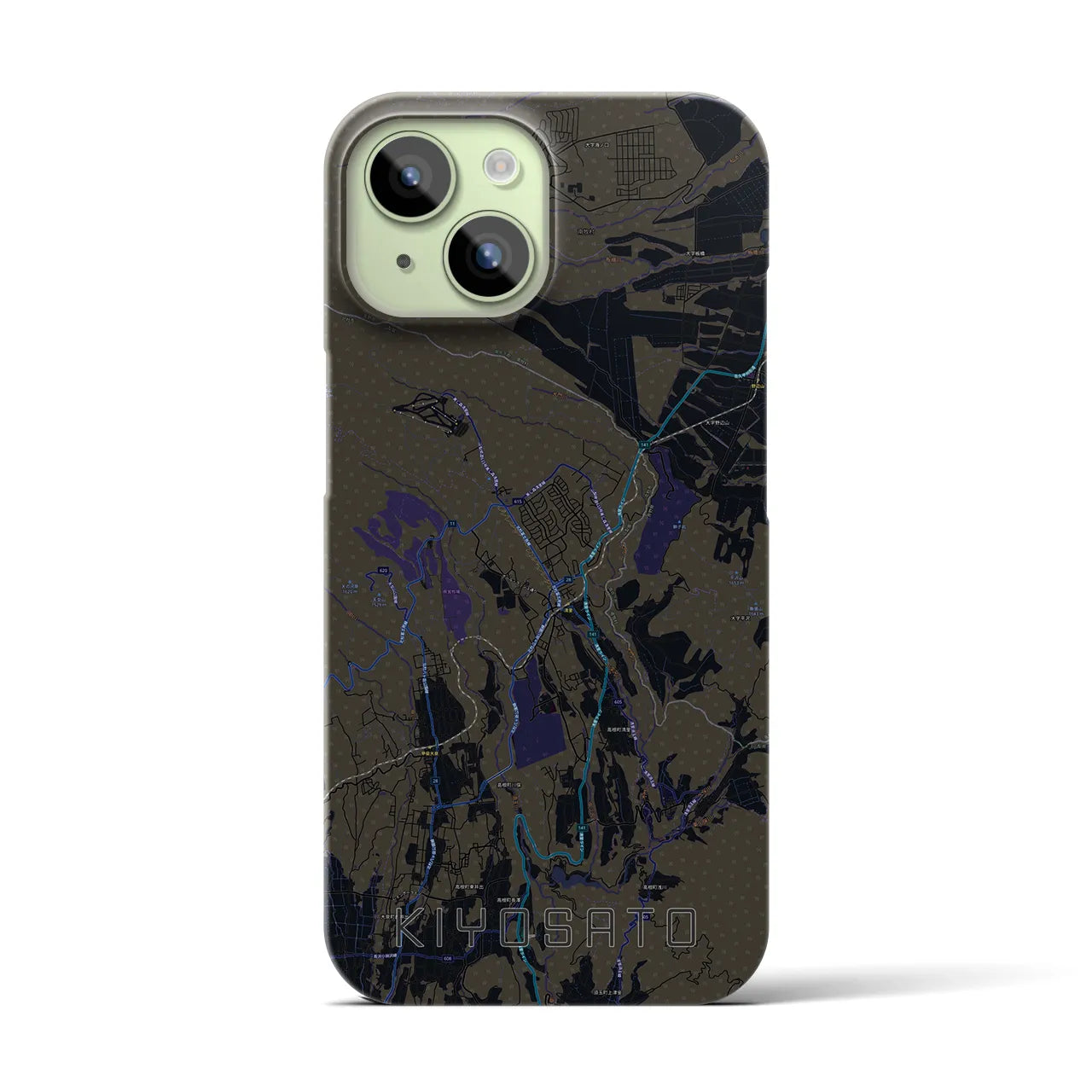 【清里(山梨県)】地図柄iPhoneケース(バックカバータイプ)