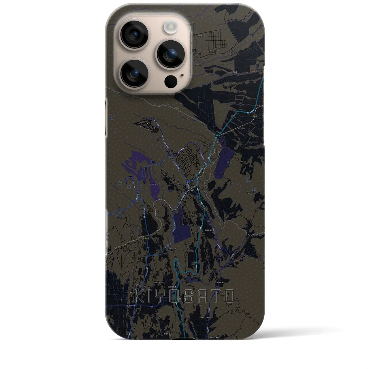 【清里(山梨県)】地図柄iPhoneケース(バックカバータイプ)