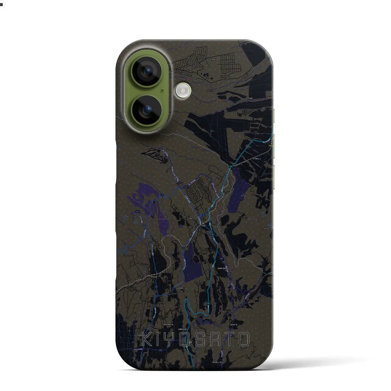 【清里(山梨県)】地図柄iPhoneケース(バックカバータイプ)