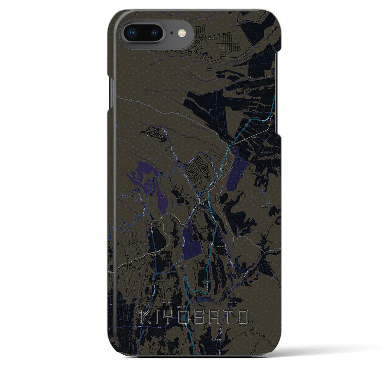 【清里(山梨県)】地図柄iPhoneケース(バックカバータイプ)