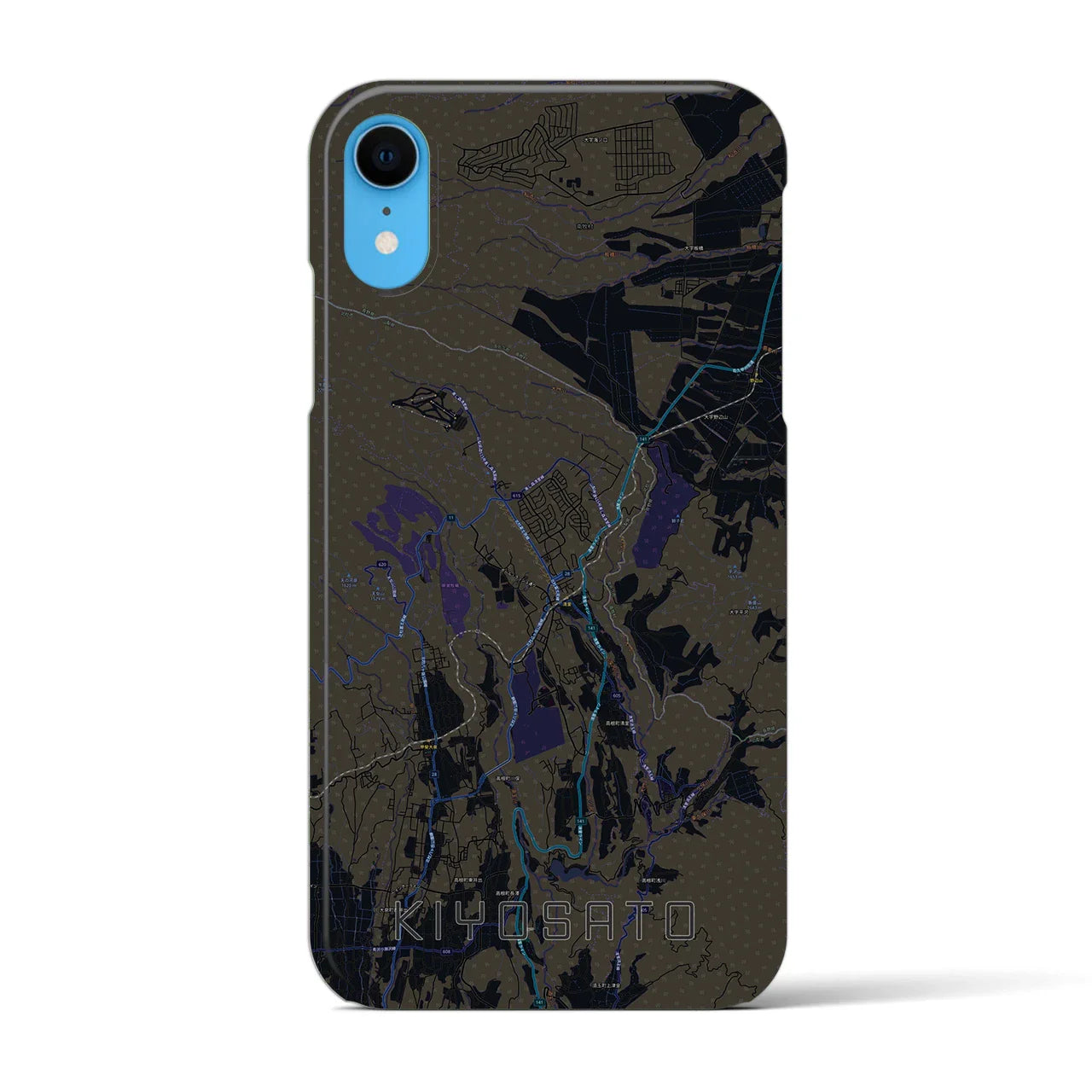 【清里(山梨県)】地図柄iPhoneケース(バックカバータイプ)