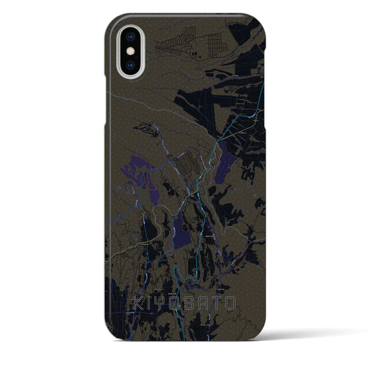 【清里(山梨県)】地図柄iPhoneケース(バックカバータイプ)