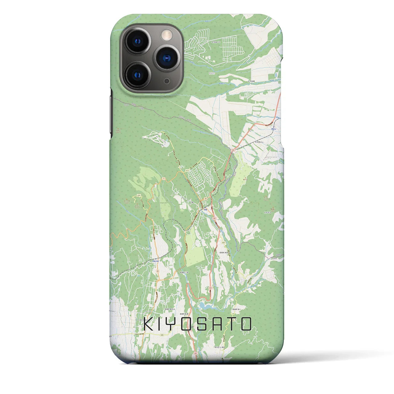 【清里(山梨県)】地図柄iPhoneケース(バックカバータイプ)