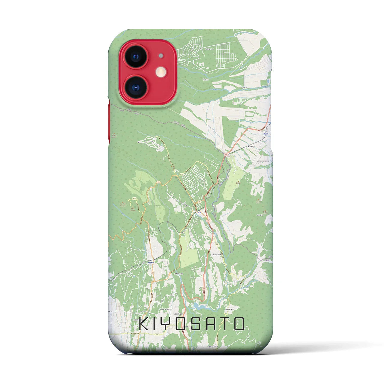 【清里(山梨県)】地図柄iPhoneケース(バックカバータイプ)