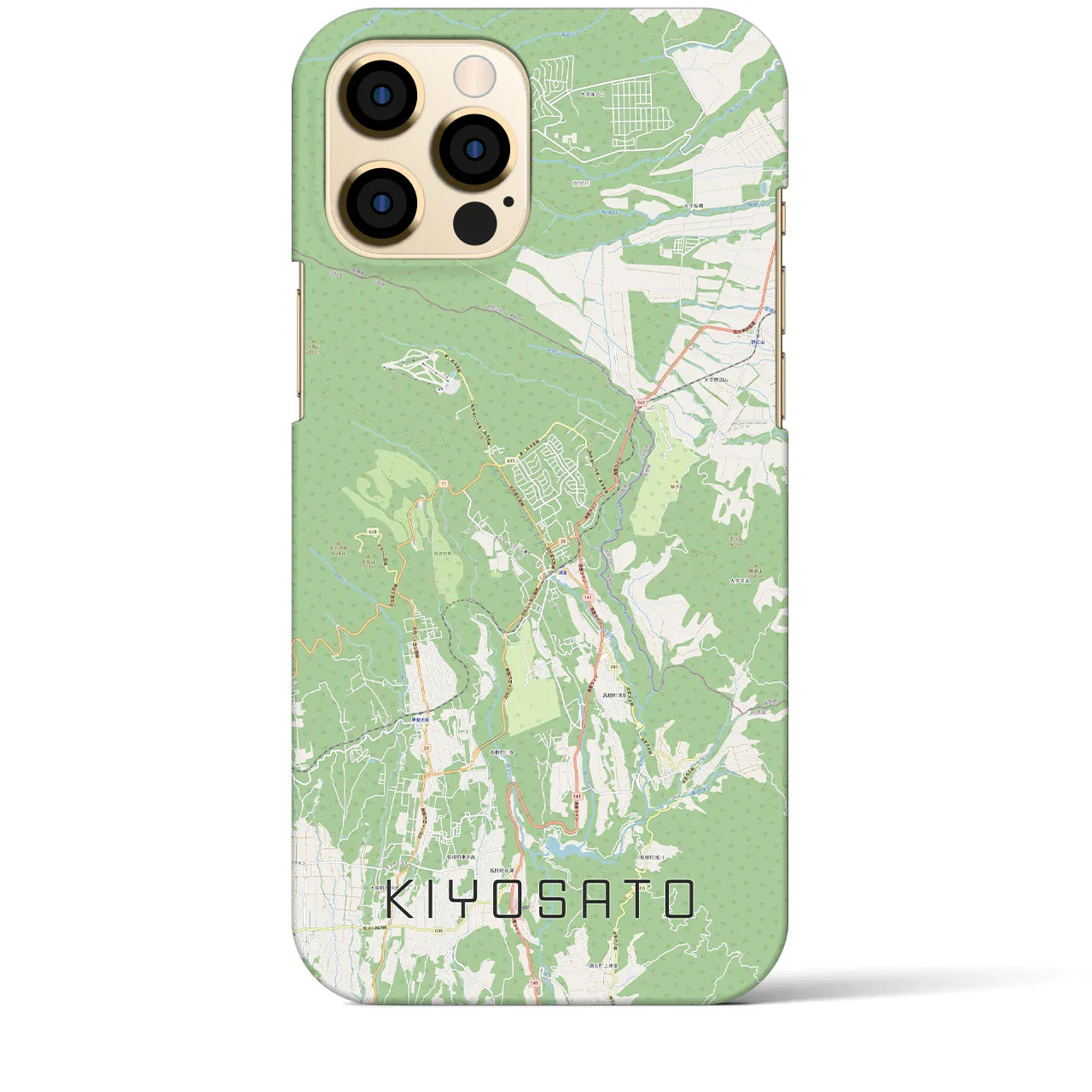 【清里(山梨県)】地図柄iPhoneケース(バックカバータイプ)