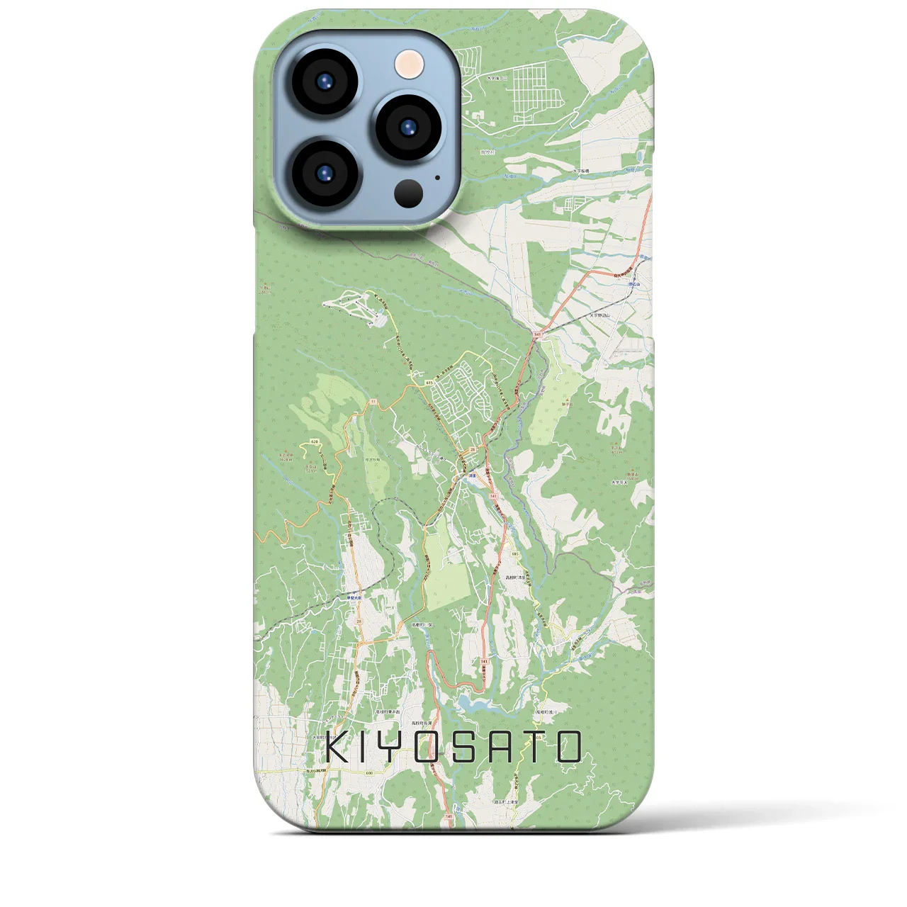 【清里(山梨県)】地図柄iPhoneケース(バックカバータイプ)