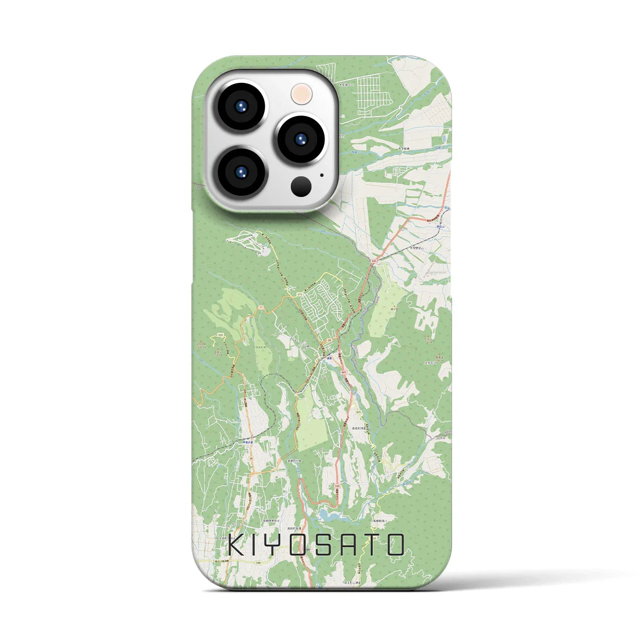 【清里(山梨県)】地図柄iPhoneケース(バックカバータイプ)