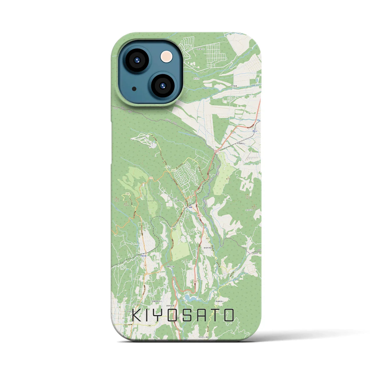 【清里(山梨県)】地図柄iPhoneケース(バックカバータイプ)